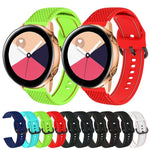 Samsung Galaxy Watch Active 2用二色ステッチシリコン交換ストラップウォッチバンド、20mm