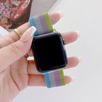 四色ミラネーゼ交換ストラップウォッチバンド、Apple Watch Series 7 41mm / & 6 & SE & 5 & 4 40mm対応、Apple Watch Series 7 45mm / & 6 & SE & 5 & 4 44mm対応