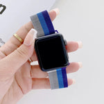 四色ミラネーゼ交換ストラップウォッチバンド、Apple Watch Series 7 41mm / & 6 & SE & 5 & 4 40mm対応、Apple Watch Series 7 45mm / & 6 & SE & 5 & 4 44mm対応
