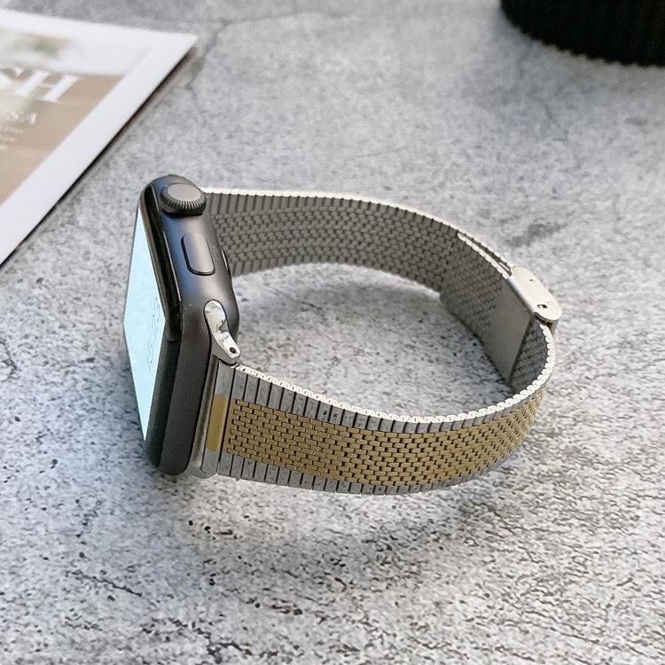 小さい手首用スチール交換ストラップウォッチバンド、Apple Watch Series 7 41mm / & 6 & SE & 5 & 4 40mm対応、Apple Watch Series 7 45mm / & 6 & SE & 5 & 4 44mm対応