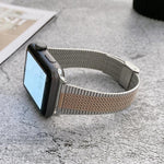 小さい手首用スチール交換ストラップウォッチバンド、Apple Watch Series 7 41mm / & 6 & SE & 5 & 4 40mm対応、Apple Watch Series 7 45mm / & 6 & SE & 5 & 4 44mm対応