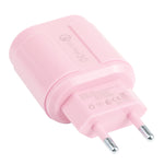 13-222 QC3.0 USB + 2.1A デュアルUSBポートマカロン型トラベルチャージャー、EUプラグ、USプラグ