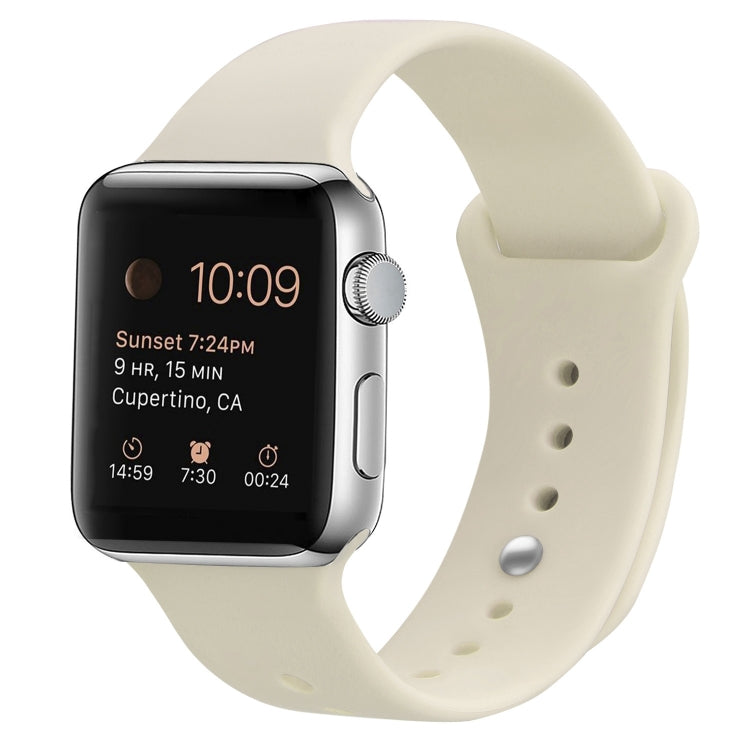 シリコン交換用ストラップウォッチバンド、Apple Watch Series 7 41mm / 6 & SE & 5 & 4 40mm / 3 & 2 & 1 38mm用、7 45mm / 6 & SE & 5 & 4 44mm / 3 & 2 & 1 42mm用