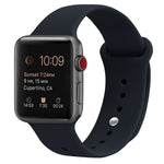 シリコン交換用ストラップウォッチバンド、Apple Watch Series 7 41mm / 6 & SE & 5 & 4 40mm / 3 & 2 & 1 38mm用、7 45mm / 6 & SE & 5 & 4 44mm / 3 & 2 & 1 42mm用