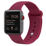 シリコン交換用ストラップウォッチバンド、Apple Watch Series 7 41mm / 6 & SE & 5 & 4 40mm / 3 & 2 & 1 38mm用、7 45mm / 6 & SE & 5 & 4 44mm / 3 & 2 & 1 42mm用