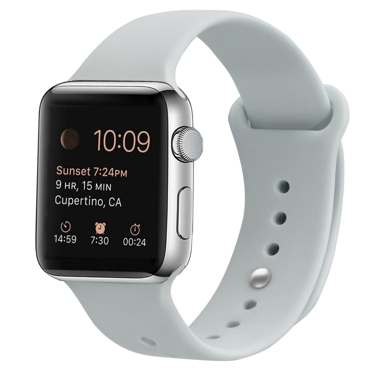 シリコン交換用ストラップウォッチバンド、Apple Watch Series 7 41mm / 6 & SE & 5 & 4 40mm / 3 & 2 & 1 38mm用、7 45mm / 6 & SE & 5 & 4 44mm / 3 & 2 & 1 42mm用