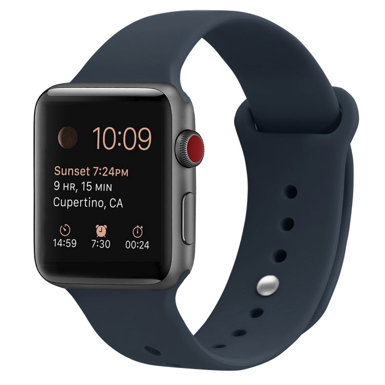シリコン交換用ストラップウォッチバンド、Apple Watch Series 7 41mm / 6 & SE & 5 & 4 40mm / 3 & 2 & 1 38mm用、7 45mm / 6 & SE & 5 & 4 44mm / 3 & 2 & 1 42mm用