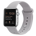 シリコン交換用ストラップウォッチバンド、Apple Watch Series 7 41mm / 6 & SE & 5 & 4 40mm / 3 & 2 & 1 38mm用、7 45mm / 6 & SE & 5 & 4 44mm / 3 & 2 & 1 42mm用