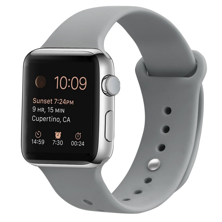 シリコン交換用ストラップウォッチバンド、Apple Watch Series 7 41mm / 6 & SE & 5 & 4 40mm / 3 & 2 & 1 38mm用、7 45mm / 6 & SE & 5 & 4 44mm / 3 & 2 & 1 42mm用