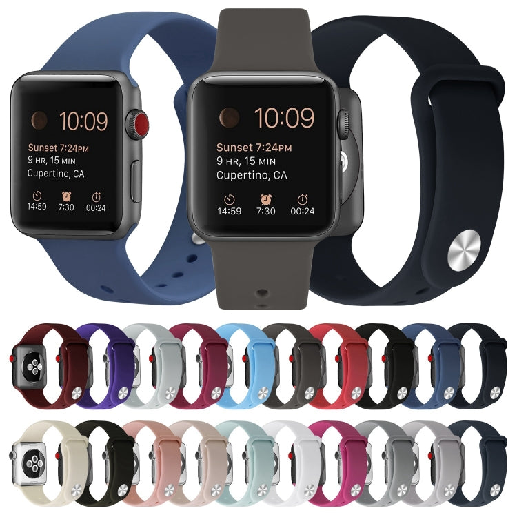 シリコン交換用ストラップウォッチバンド、Apple Watch Series 7 41mm / 6 & SE & 5 & 4 40mm / 3 & 2 & 1 38mm用、7 45mm / 6 & SE & 5 & 4 44mm / 3 & 2 & 1 42mm用