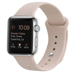 シリコン交換用ストラップウォッチバンド、Apple Watch Series 7 41mm / 6 & SE & 5 & 4 40mm / 3 & 2 & 1 38mm用、7 45mm / 6 & SE & 5 & 4 44mm / 3 & 2 & 1 42mm用