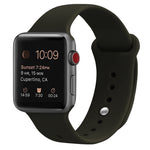 シリコン交換用ストラップウォッチバンド、Apple Watch Series 7 41mm / 6 & SE & 5 & 4 40mm / 3 & 2 & 1 38mm用、7 45mm / 6 & SE & 5 & 4 44mm / 3 & 2 & 1 42mm用