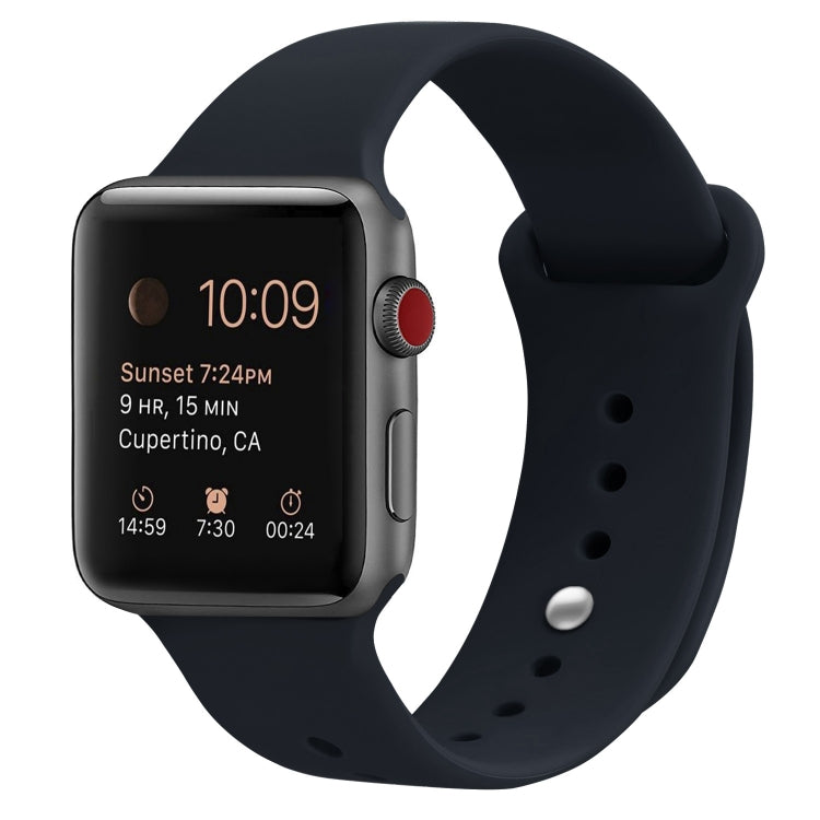 シリコン交換用ストラップウォッチバンド、Apple Watch Series 7 41mm / 6 & SE & 5 & 4 40mm / 3 & 2 & 1 38mm用、7 45mm / 6 & SE & 5 & 4 44mm / 3 & 2 & 1 42mm用