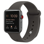 シリコン交換用ストラップウォッチバンド、Apple Watch Series 7 41mm / 6 & SE & 5 & 4 40mm / 3 & 2 & 1 38mm用、7 45mm / 6 & SE & 5 & 4 44mm / 3 & 2 & 1 42mm用
