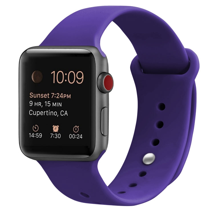 シリコン交換用ストラップウォッチバンド、Apple Watch Series 7 41mm / 6 & SE & 5 & 4 40mm / 3 & 2 & 1 38mm用、7 45mm / 6 & SE & 5 & 4 44mm / 3 & 2 & 1 42mm用