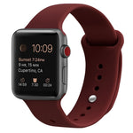 シリコン交換用ストラップウォッチバンド、Apple Watch Series 7 41mm / 6 & SE & 5 & 4 40mm / 3 & 2 & 1 38mm用、7 45mm / 6 & SE & 5 & 4 44mm / 3 & 2 & 1 42mm用