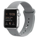 シリコン交換用ストラップウォッチバンド、Apple Watch Series 7 41mm / 6 & SE & 5 & 4 40mm / 3 & 2 & 1 38mm用、7 45mm / 6 & SE & 5 & 4 44mm / 3 & 2 & 1 42mm用