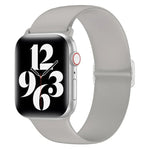 Elasticity Silicone Replacement Strap Watchband For Apple Watch Series, 7 45mm / 6 & SE & 5 & 4 44mm / 3 & 2 & 1 42mm
