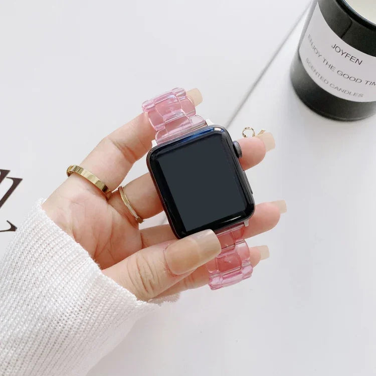 レジン交換用ウォッチバンド Apple Watchシリーズ用、7 41mm / 6 & SE & 5 & 4 40mm / 3 & 2 & 1 38mm、7 45mm / 6 & SE & 5 & 4 44mm / 3 & 2 & 1 42mm