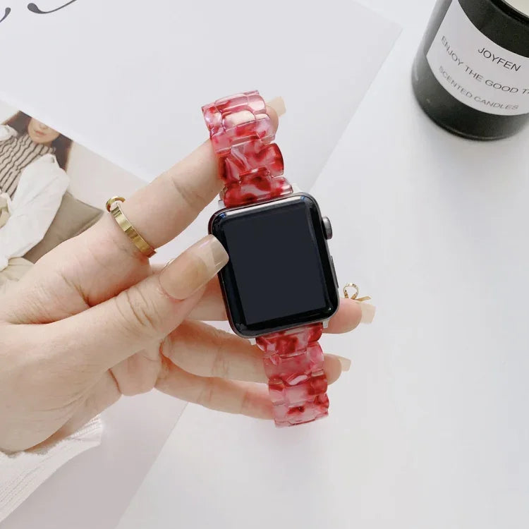 レジン交換用ウォッチバンド Apple Watchシリーズ用、7 41mm / 6 & SE & 5 & 4 40mm / 3 & 2 & 1 38mm、7 45mm / 6 & SE & 5 & 4 44mm / 3 & 2 & 1 42mm