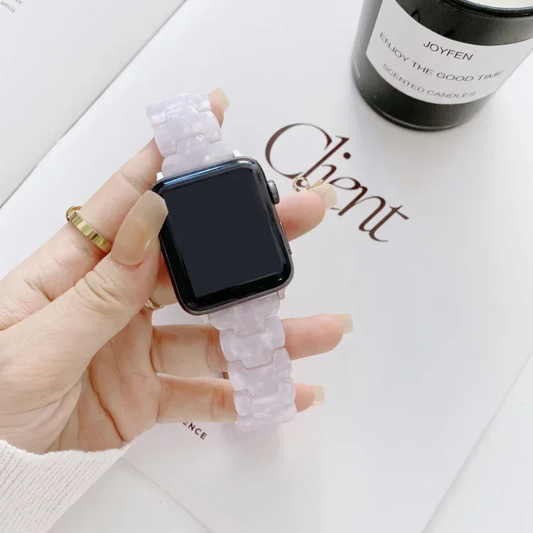 レジン交換用ウォッチバンド Apple Watchシリーズ用、7 41mm / 6 & SE & 5 & 4 40mm / 3 & 2 & 1 38mm、7 45mm / 6 & SE & 5 & 4 44mm / 3 & 2 & 1 42mm