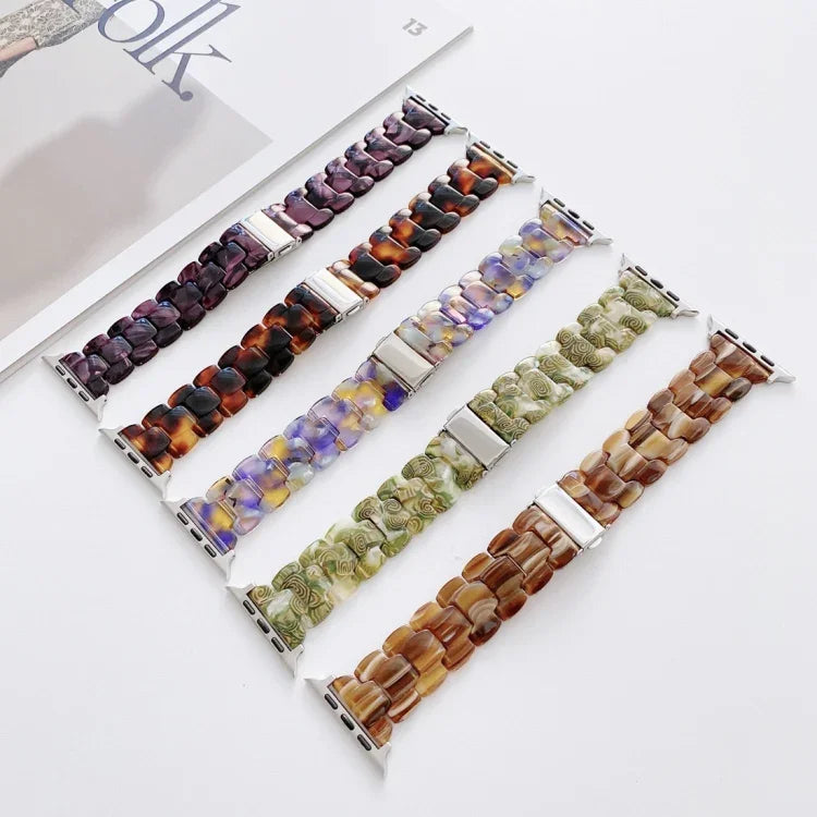レジン交換用ウォッチバンド Apple Watchシリーズ用、7 41mm / 6 & SE & 5 & 4 40mm / 3 & 2 & 1 38mm、7 45mm / 6 & SE & 5 & 4 44mm / 3 & 2 & 1 42mm