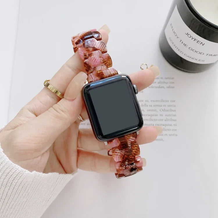 レジン交換用ウォッチバンド Apple Watchシリーズ用、7 41mm / 6 & SE & 5 & 4 40mm / 3 & 2 & 1 38mm、7 45mm / 6 & SE & 5 & 4 44mm / 3 & 2 & 1 42mm