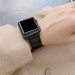 8字型バックルレトロレザー交換用ストラップウォッチバンド Apple Watchシリーズ用、7 41mm / 6 & SE & 5 & 4 40mm / 3 & 2 & 1 38mm、7 45mm / 6 & SE & 5 & 4 44mm / 3 & 2 & 1 42mm