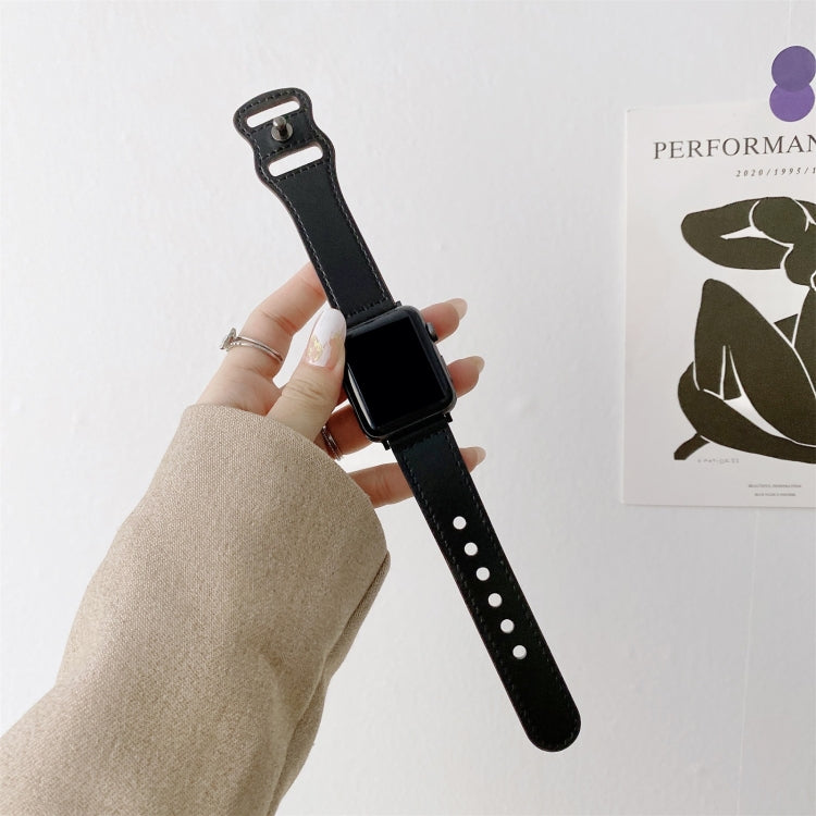 8字型バックルレトロレザー交換用ストラップウォッチバンド Apple Watchシリーズ用、7 41mm / 6 & SE & 5 & 4 40mm / 3 & 2 & 1 38mm、7 45mm / 6 & SE & 5 & 4 44mm / 3 & 2 & 1 42mm