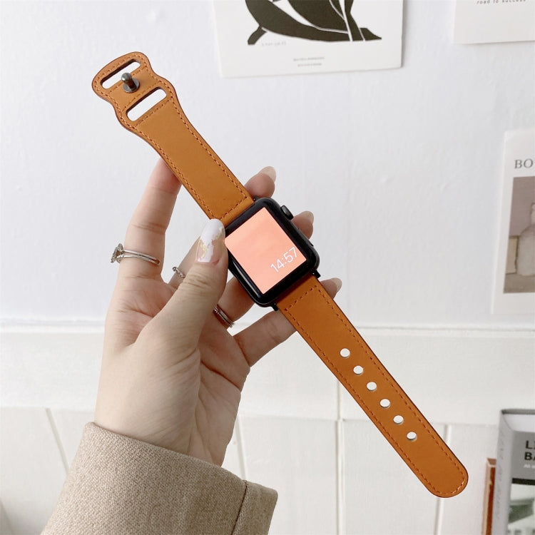 8字型バックルレトロレザー交換用ストラップウォッチバンド Apple Watchシリーズ用、7 41mm / 6 & SE & 5 & 4 40mm / 3 & 2 & 1 38mm、7 45mm / 6 & SE & 5 & 4 44mm / 3 & 2 & 1 42mm