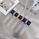 一体型カラ―コントラスト交換用ストラップウォッチバンド Apple Watchシリーズ用、7 41mm / 6 & SE & 5 & 4 40mm / 3 & 2 & 1 38mm、7 45mm / 6 & SE & 5 & 4 44mm / 3 & 2 & 1 42mm