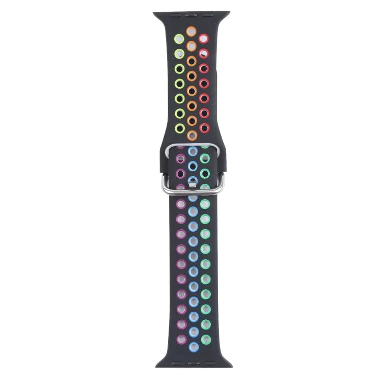 メタルバックルシリコン交換用ウォッチバンド Apple Watchシリーズ用、7 41mm / 6 & SE & 5 & 4 40mm / 3 & 2 & 1 38mm、7 45mm / 6 & SE & 5 & 4 44mm / 3 & 2 & 1 42mm