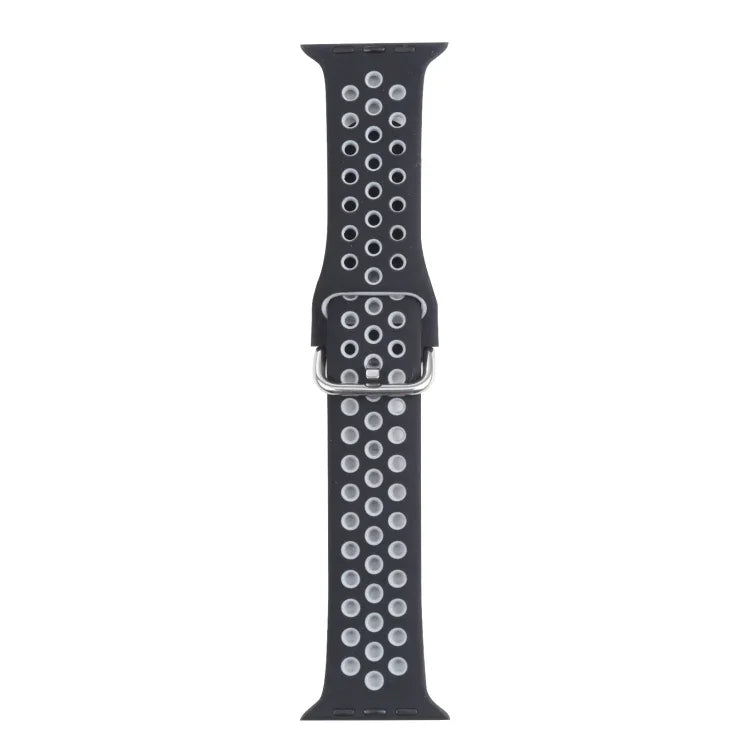 メタルバックルシリコン交換用ウォッチバンド Apple Watchシリーズ用、7 41mm / 6 & SE & 5 & 4 40mm / 3 & 2 & 1 38mm、7 45mm / 6 & SE & 5 & 4 44mm / 3 & 2 & 1 42mm