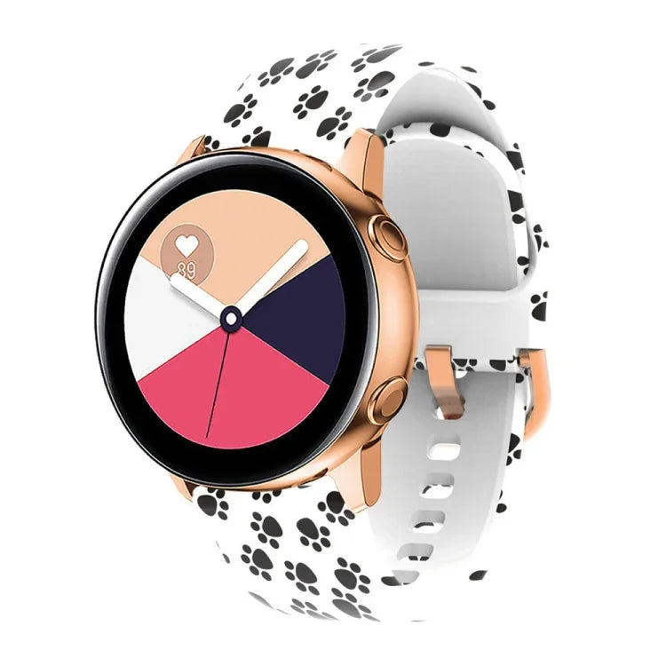 シリコンプリント交換用ストラップウォッチバンド Samsung Galaxy Watch 42mm用