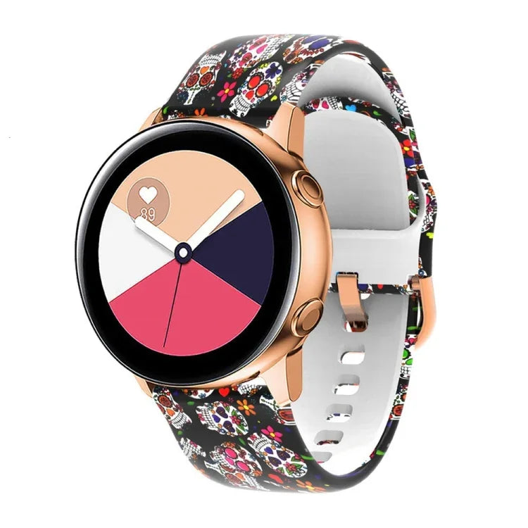 シリコンプリント交換用ストラップウォッチバンド Samsung Galaxy Watch 42mm用