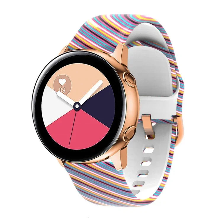 シリコンプリント交換用ストラップウォッチバンド Samsung Galaxy Watch 42mm用