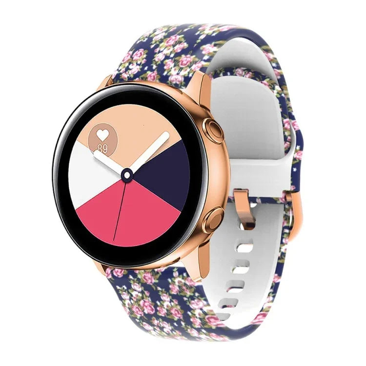 シリコンプリント交換用ストラップウォッチバンド Samsung Galaxy Watch 42mm用