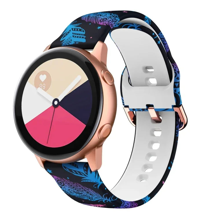 シリコンプリント交換用ストラップウォッチバンド Samsung Galaxy Watch 46mm用