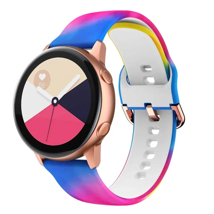 シリコンプリント交換用ストラップウォッチバンド Samsung Galaxy Watch 46mm用