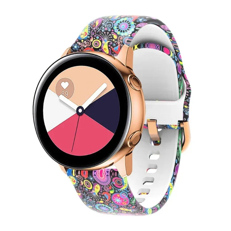 シリコンプリント交換用ストラップウォッチバンド Samsung Galaxy Watch 46mm用