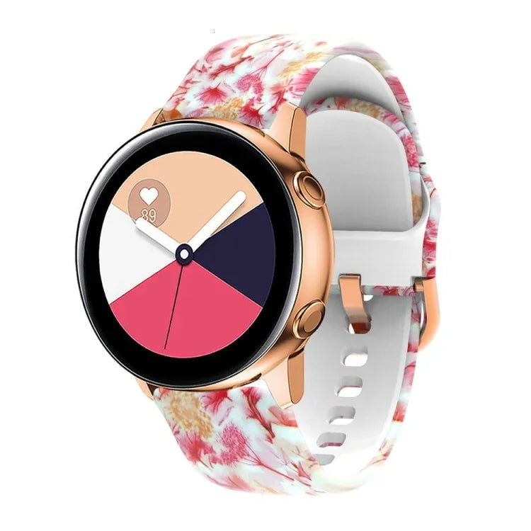 シリコンプリント交換用ストラップウォッチバンド Samsung Galaxy Watch 46mm用