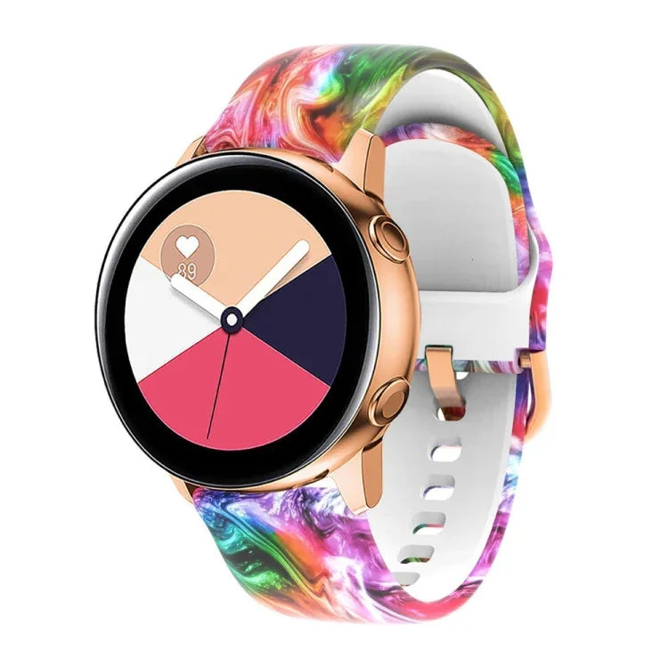 シリコンプリント交換用ストラップウォッチバンド Samsung Galaxy Watch 46mm用
