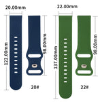 8バックルシリコン交換用ストラップウォッチバンド、Samsung Galaxy Watch 3 41mm用、Samsung Galaxy Watch 3 45mm用、Samsung Galaxy Watch 42mm用、Samsung Galaxy Watch 46mm用