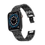 織り目テクスチャーステンレススチール交換用ウォッチバンド Apple Watchシリーズ用、7 41mm / 6 & SE & 5 & 4 40mm / 3 & 2 & 1 38mm、7 45mm / 6 & SE & 5 & 4 44mm / 3 & 2 & 1 42mm