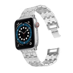 織り目テクスチャーステンレススチール交換用ウォッチバンド Apple Watchシリーズ用、7 41mm / 6 & SE & 5 & 4 40mm / 3 & 2 & 1 38mm、7 45mm / 6 & SE & 5 & 4 44mm / 3 & 2 & 1 42mm