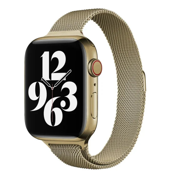 Milan Loopback Small Waist Replacement Watchband For Apple Watch Series, 7 41mm / 6 & SE & 5 & 4 40mm / 3 & 2 & 1 38mm, 7 45mm / 6 & SE & 5 & 4 44mm / 3 & 2 & 1 42mm