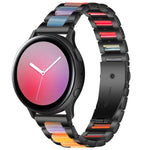 三連ビーズスチール＋樹脂交換用ストラップウォッチバンド、Samsungスマートウォッチ20mm用、Samsungスマートウォッチ22mm用