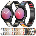 三連ビーズスチール＋樹脂交換用ストラップウォッチバンド、Samsungスマートウォッチ20mm用、Samsungスマートウォッチ22mm用