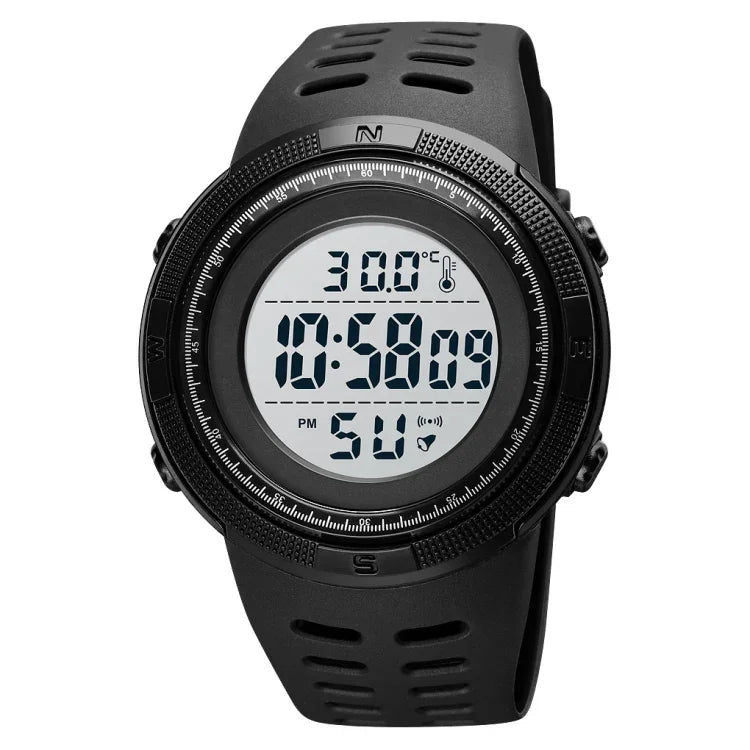SKMEI 1681 Multifunctional LED Digital Display Luminous Electronic Watch, Support Body / Ambient Temperature Measurement