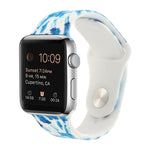 シリコン塗装パターン交換用ウォッチバンド、Apple Watch Series 7 41mm / 6 & SE & 5 & 4 40mm / 3 & 2 & 1 38mm、7 45mm / 6 & SE & 5 & 4 44mm / 3 & 2 & 1 42mm用